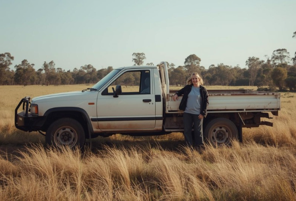 Illustration of a person using a laptop outdoors with a WiFi signal